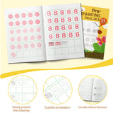 Early Pencil Control Workbook for Kids product image 5 showing printed book details for screen-free reading and learning