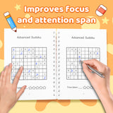 Super Sudoku Workbook Set: Beginner to Challenge product image 9 showing printed book details for screen-free reading and learning