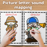Community jobs picture vocabulary and coloring activity book