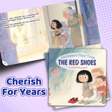 The Red Shoes Bilingual Fairy Tale Book, English and Spanish Storybook for Kids, Andersen Classic Picture Book for Early Reading, Language Learning and Bedtime Reading