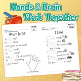 Screen-free literacy workbook for poem reading vocabulary and fluency
