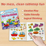 Children's At the Playground sticker book for scene exploration and learning