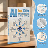 AI for Kids Practical Guide product image 5 showing printed book details for screen-free reading and learning
