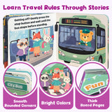 Fun Science Flip Book City Bus Interactive Picture Book for Kids product image 5 showing printed book details for screen-free reading and learning
