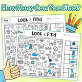 Children's picture search workbook for early learning