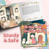 The Wolf and the Seven Little Goats Classic Fairy Tale Picture Book for Kids, Grimm’s Fairy Tales Storybook, Bedtime Reading Book for Early Readers and Gift Giving
