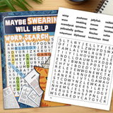 Maybe Swearing Will Help Funny Cat Word Search product image 5 showing printed book details for screen-free reading and learning