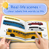 Vehicles Early Learning Book for Kids, Vehicle Recognition, First Vocabulary and Preschool Learning Skills