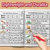 I Can Read Simple Sentences Workbook for Kids, Early Phonics Practice Book with Word Family Reading, Picture Choice Activities, Sentence Comprehension, and Fun Literacy Learning