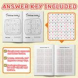 Super Sudoku Puzzle Books: Number Grid Logic Set product image 8 showing printed book details for screen-free reading and learning