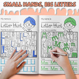 Children's alphabet workbook for handwriting and letter recognition