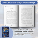 How to Win Friends and Influence People: Social Skills and Leadership Book product image 5 showing printed book details for screen-free reading and learning