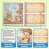This Is Chemistry Atoms and Molecules Book for Kids product image 5 showing printed book details for screen-free reading and learning