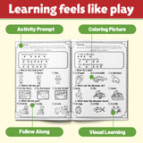 Reading comprehension workbook for kindergarten and first grade