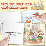 Kid Can Read Level A 12-Book First English Words Early Reader Set product image 6 showing printed book details for screen-free reading and learning