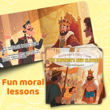 Moral lesson image from The Emperor's New Clothes storybook about honesty