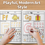 Children practicing alphabet micro tasks