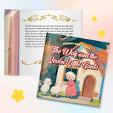 Grimm's Fairy Tales The Wolf and the Seven Little Goats Picture Book product image 5 showing printed book details for screen-free reading and learning