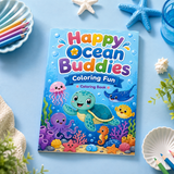 Ocean Theme Coloring Book, Volume 24 physical printed book product image 5, ISBN 9798904669959