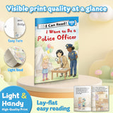 I Want to Be a Police Officer Early Reader Book for Kids, Beginner Learn to Read Picture Book, First Words and Phonics Storybook About Community Helpers