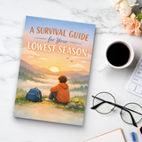 Survival Guide for Your Lowest Season product image 9 showing printed book details for screen-free reading and learning
