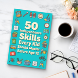 50 Independence Skills Before Age 12 product image 9 showing printed book details for screen-free reading and learning
