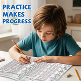 Printed early math workbook for number recognition