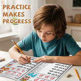 Alphabet Sentence Tracing Workbook for Kids, Letter Recognition, Beginning Sound Practice, Simple Sentence Reading and Handwriting, Preschool and Kindergarten Early Learning Book