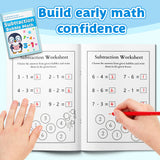 Subtraction Bubble Math pages for early learning