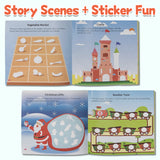 Children's sticker art activity book for visual matching