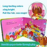 The Bear Is Here Peekaboo Board Book product image 5 showing printed book details for screen-free reading and learning