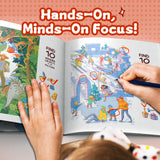 Look and find activity book for focus training