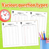Addition workbook for kindergarten and first grade