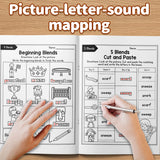 Beginning Blend Reading Practice with Cut and Paste Activities, Early Word Building, Spelling Skills, and Hands-On Literacy Learning