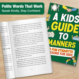 50 Fun Etiquette Lessons for Kids product image 5 showing printed book details for screen-free reading and learning
