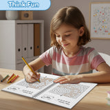 Intermediate Maze Workbook for Kids, Progressive Maze Puzzle Book with Longer Paths, Visual Tracking, Focus Practice, and Brain-Building Activities
