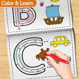 Alphabet maze activity book for fine motor practice