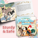 The Bremen Town Musicians Classic Fairy Tale Picture Book for Kids, Grimm’s Fairy Tales Storybook, Animal Adventure Bedtime Reading Book for Early Readers and Gift Giving