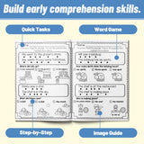 Reading comprehension pages for early language learning