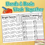 Screen-free math practice book for counting pictures groups and totals