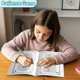 Parent and child using an intermediate maze workbook together