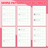 Family practicing pattern tracing with a pencil control workbook