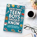 Desk reading setup with Everything Teen Boys Should Know