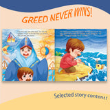 Selected Fairy Tales 5-Book Set: Goldfish, Red Shoes, Peas, Wolf, and Emperor product image 5 showing printed book details for screen-free reading and learning