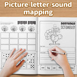 Children's sound recognition pages for kindergarten literacy
