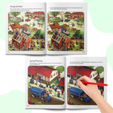 Busy Farm Spot the Difference Book for Kids product image 5 showing printed book details for screen-free reading and learning