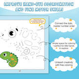 Screen-free coloring book with simple creative pages for young kids