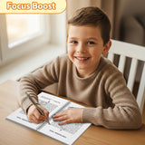 Intermediate maze activity book for focus and logic skills