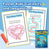 Shape Maze Adventure for Kids product image 5 showing printed book details for screen-free reading and learning