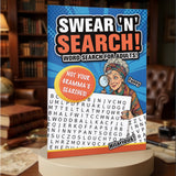 Funny adult word search book for screen-free everyday puzzle fun